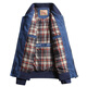 MOK Bull Denim Jacke junge Männer Pilotjacke Baseball Uniform Halsumn -Autumn -Jacke 687 Hellblau S Hegen 105 Jin [Jin gleich 0,5 kg]]