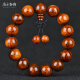 Famous Wood Xiangfu Authentic Old Material Hainan Huanghuali Buddhist Beads Mountain Water Pattern Bracelet Bracelet Oil Pear Sea Yellow 15MM Men's and Women's Rosary J1 Model Number: J1049
