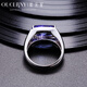 Ouchini Jewelry 4.25 carat Tanzanite Ring Colored Gemstone Ring Private Customization (7-10 working days for customization) White 18K Gold Need to be customized