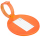 Bangeri Box de viaje Silicone Lanyard Etiquetas de equipaje, etiquetas de check-in de dibujos animados de bolsa, conocimiento de embarque, naranja