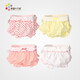 Six colors of happiness, baby underwear for girls 1-3 years old, pure cotton girls underwear, baby underwear, female briefs, shorts, bread pants, picture color set of 4 (all one size smaller), size 80