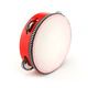 Lelinyuan Orff percussion instrument cartoon tambourist drum beat children's instrument imitation sheepskin hand drum kindergarten music drum beat 6 inches diameter 15cm (red)