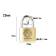 BLOSSOM Yayuan copper padlock 25MM drawer lock luggage lock dormitory cabinet door lock BC9025