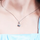 Pt.Charm platinum pendant for women pt950 platinum necklace niche necklace swan clavicle chain women's Chinese Valentine's Day gift in stock 2.6-2.7 grams with silver necklace