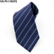 HAIPAIHAOYU men's business formal tie dark blue stripes 8CM wide gift box DF45 dark blue stripes