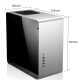 JONSBO UMX3 side transparent version silver MINI-MATX chassis (supports MATX motherboard/aluminum shell/ATX power supply/5.0 thickness tempered glass side panel)