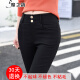 Demonic Rhyme high-waist outer leggings for women in spring, summer and autumn, pencil long pants for women, stretch tight magic pants 89588958 black trousers, spring and autumn style S (about 80-95Jin [Jin is equal to 0.5 kg])