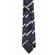 North Martin tie men's business campus student college style hand-tied 7.5cm dark blue stripes 7.5cm