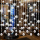 
Meishuangjuezhu curtain door curtain crystal curtain living room partition entrance hall entrance door to bathroom bedroom pass decorative curtain 25 curved shapes (suitable for width 0.8-1.0 meters)
