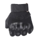Manchester Tactical Gloves Half Finger Outdoor Army Fan Gloves Anti-cut Accessories Anti-slip Mountaineering Cycling Sports Fitness Gloves Black Half Finger L