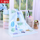 Gold number pure cotton home textile household women's and children's face wash towel Cartoon kitten children's face towel kindergarten children's towel Wu Nian double-layer gauze soft and water-absorbent 52*28CM red