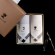Zeluo ancient style handkerchief for men's cotton sweat-absorbing handkerchief for men's gift square scarf for sweat-resistant environmentally friendly and simple souvenir gift box handkerchief Moisturize: beige (independent envelope bag packaging).
