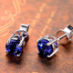 Millai Jewelry 18K gold tanzanite earrings 2.12 carat 18K gold diamond earrings simple colorful treasure earrings customized