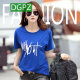 DGPZ短袖新品t恤女宽松上衣服韩范半袖丅恤上衣XX601 紫色X719款 L （宽松款130-145斤）