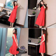 JPN Hong Kong trendy sleeveless dress for women 2025 new temperament goddess Fan Mingyuan party vest skirt A-line skirt summer white dress M