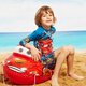 ZOKE children's swimsuit boys one-piece boxer pants medium-sized children's sun protection baby long sleeve split boys swimsuit LL55O3520 size 18