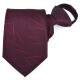 Gaochuan Groom Wedding Zipper Tie 8CM Business Formal Wear Wine Red Irregular Pattern Men's Easy Pull Lazy Wine Red