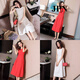 JPN Hong Kong trendy sleeveless dress for women 2025 new temperament goddess Fan Mingyuan party vest skirt A-line skirt summer white dress M