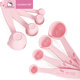 Learning Kitchen Measuring Spoon Kitchen Graduation Scale Measuring Spoon Baking Household Controlled Salt Spoon KT Cat Plastic Spoon 4-piece Set
