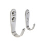 Lejieya fully solid punch-free stainless steel clothes hook and coat hook single hook clothes hook high and low hook wall hook clothes hook single hook punching dual use