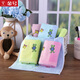 Gold number pure cotton children's and ladies' face and bath towels, cartoon animal kindergarten towels, children's towels and ladies' face towels, children's sweat towels, soft and water-absorbent, yellow