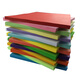 Elifo colored paper color printing paper copy paper colored paper children's handmade origami paper cut 100 sheets light green A4 80g (100 sheets)
