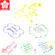 Sakura (Sakura) Tiara Starlight Pen Konstellation Glitzer Pen 12 Farb Graffiti Geburtsstein Grußkarte Handkonto Buntes neutraler Stift 719# rot 1