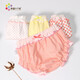 Six colors of happiness, baby underwear for girls 1-3 years old, pure cotton girls underwear, baby underwear, female briefs, shorts, bread pants, picture color set of 4 (all one size smaller), size 80