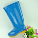 Pull-back rain boots for women in autumn and winter waterproof mid-tube rain shoes non-slip wear-resistant overshoes spring and autumn women's waterproof boots work shoes 1813 blue 38