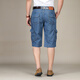 Aixclasic Summer Brand Jeans Herren Shorts Sieben-Punkte-Mehrfach-Pocket-Werkzeuge losen, gerade Kleidung mit großer Größe im Freien Dünnmodell 753-2 (Teil 1) 33 Authentische Theke