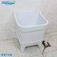 Rongjie automatic drain household large wash mop pool without dirty hands ceramic balcony desk control small bathroom square mop pool No. 301 (length 37 width 33) manual drain