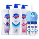 Safeguard Shower Gel Pure White 720ml + Aloe Vera 720ml + Lavender 720ml Free (Safeguard Bath Ball + Pure White Shower Gel 50ml*3)