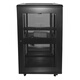 Gabinete ZHJT 24U Gabinete 1.2M Gabinete de red Estándar Gabinete de 19 pulgadas 600*600*1200ZT6622 Puerta de vidrio negro Modelo ordinario