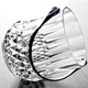 Xiangxing modern creative large crystal glass bar KTV home outdoor picnic basket champagne fruit wine ice bucket single Aobo carved ice bucket with ice clip