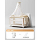 Coolbaby Coolbean Ding Cuna plegable Bed de cama grande Cama portátil Cuna recién nacida Mesa de pañales Baby Bed Leche Café + 4 piezas + 4D Fibra de látex Matchel