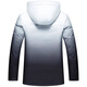 Sbanu thickened down jacket for men short 2025 winter new gradient white duck down warm men's hooded jacket 9758丨Moying丨L (175)