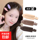 Seamless hairpin for women, new side forehead bangs clip, makeup hairpin, high-end duckbill clip, head accessories, coffee color, 3 pack