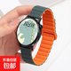 Geeignet für Xiaomi Watch S4 Armband S3 gewelltes magnetisches Silikon-Uhrenarmband Sommer S1pro Handgelenkband atmungsaktiv S2 Smart Color2 Sport Ersatzarmband neues Produkt 1047 dunkelgrün mit Orange 22 mm Xiaomi Watch Color/Sports Edition