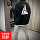 夹克男外套春秋美式高街网红同款纯色帆船棒球服休闲潮牌百搭上衣 黑色-淘梦-W727 L