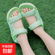 Children's shoes 8025 beach shoes solid color girls fashionable sandals soft sole wear-resistant new summer versatile pink color 8023 green size 36 shoes inner length 230cm