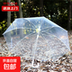 Transparent umbrella Korean style umbrella ins umbrella long handle umbrella internet celebrity thickened student girl small fresh high-end umbrella transparent