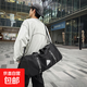 Travel bag men's sports fitness bag women's dry and wet separation short-distance business trip luggage bag barrel bag messenger bag handbag black