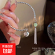 New Chinese-style bracelets, high-looking student party bracelets, niche bells, ancient-style, cool, national-style bracelets, girls’ hand accessories, ancient-style bell bracelets-green bracelets