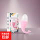 Baby super soft silicone whale bite baby fruit food supplement teether molar stick soothing artifact pink-packaging