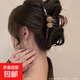 New high-end oversized jelly color love clip for women with hair on the back of the head, shark clip, hair clip, hair clip, hair clip, double bead hair clip 13cm