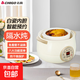 CHIGO electric stew pot, steamer, electric cooking pot, stew pot, stew pot, casserole, stew and steaming, all-in-one food supplement pot, stew soup cup, electric stew pot, electric casserole, soup pot, stew, water-proof porridge, multi-functional water-proof stew 1 liter - white porcelain gallbladder, intelligent appointment, three-dimensional heat conduction, anti-dry burning