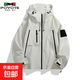 POVOTE assault men's and women's clothing spring and autumn 2025 new windproof and waterproof trend J91 ivory white 2XL 135-150Jin Jin is equal to 0.5 kg