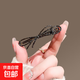 High-grade velvet black hairpin bow forehead broken hairpin hairpin bangs new side temperament duckbill black bow hairpin pair A-15