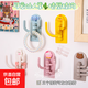 Hair accessories storage ins cute 3-hook hook on the wall without punching strong hooks for living room and bedroom can be rotated and multi-purpose hanging 2 packs of patterns can be taken randomly and super convenient