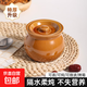 Crock pot soup stew pot household commercial water-proof stew steamed egg for one person stew pot with lid Shaxian snack ceramic soup pot thickened earthen pot (brown) 500ml